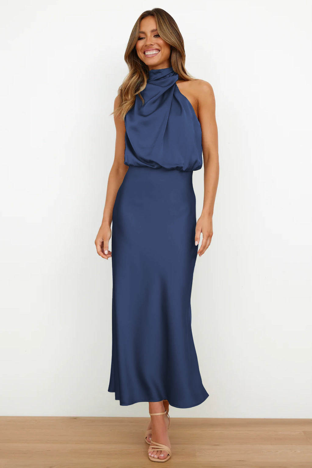 Robe Longue avec Col Halter