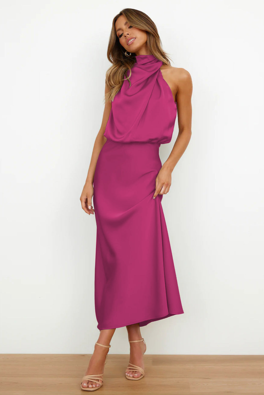 Robe Longue avec Col Halter