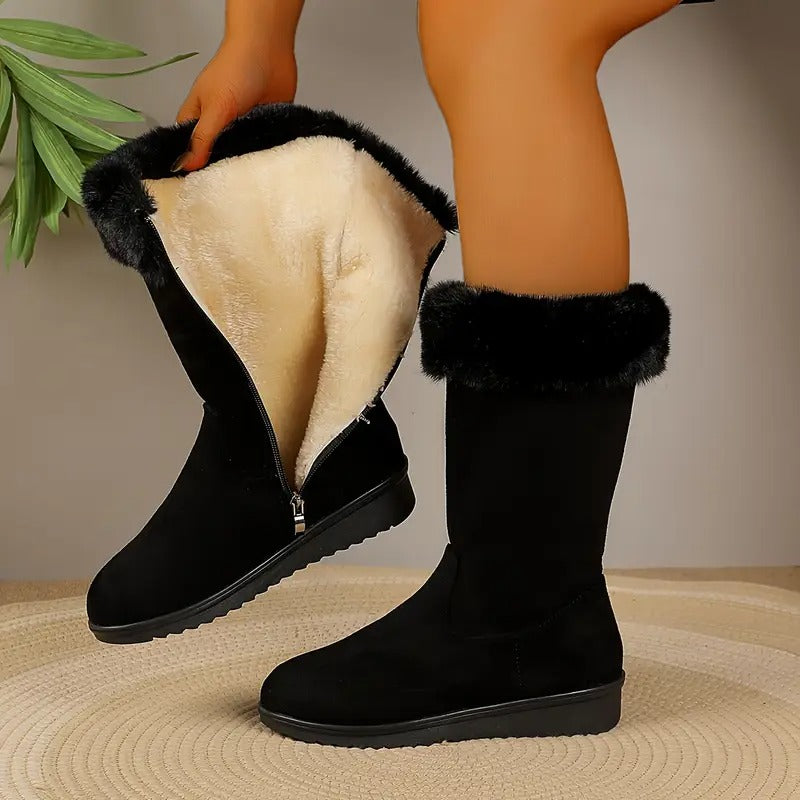 Monalis'' Bottes longues et chaudes pour femme, pour un usage quotidien
