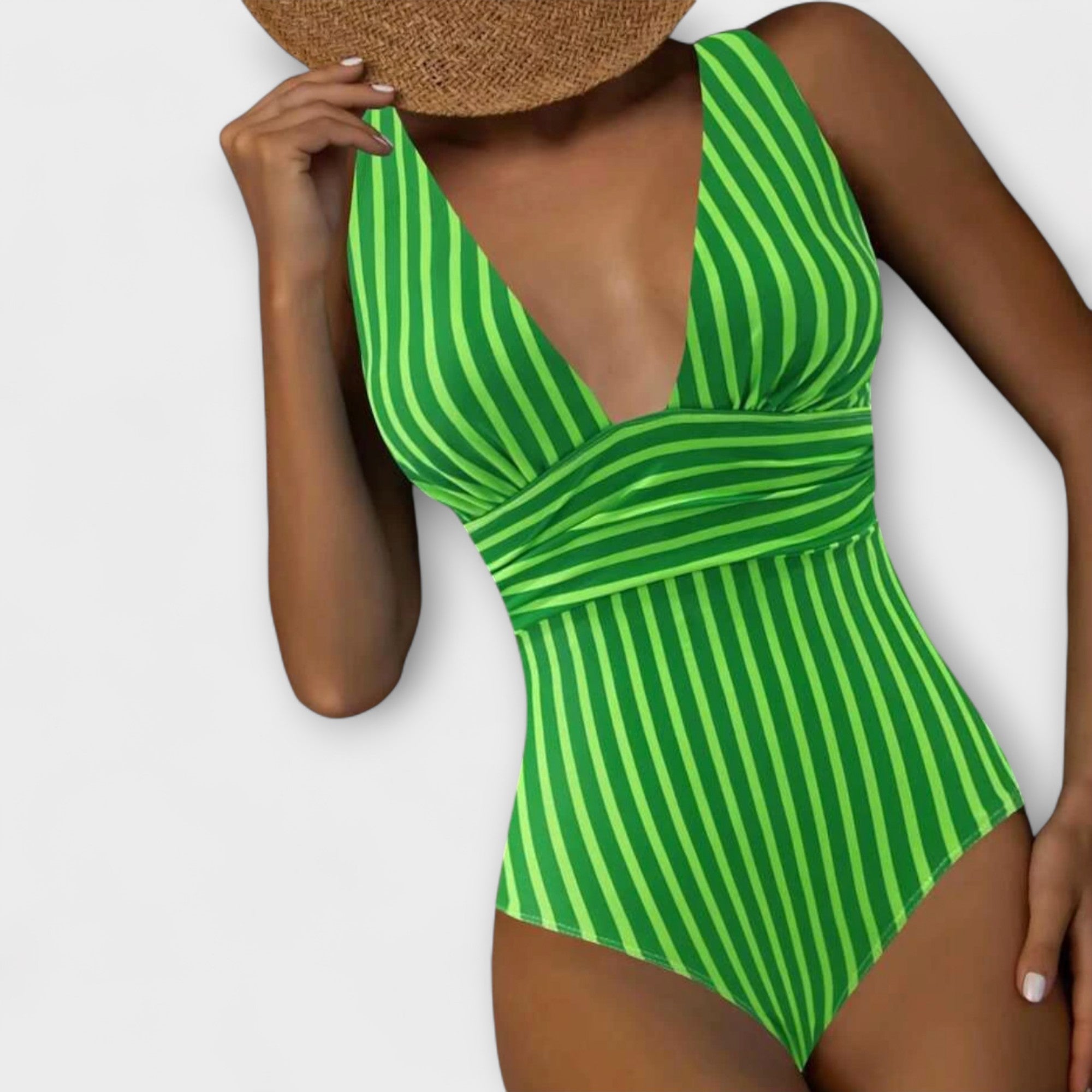 Maillot de bain une pièce rayé