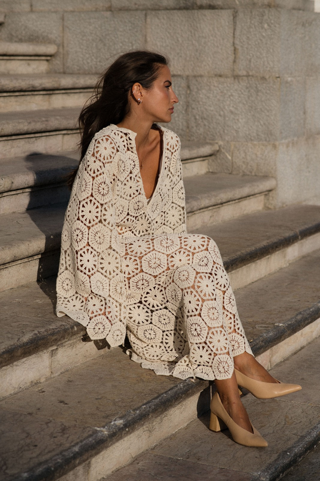Robe Longue en Dentelle
