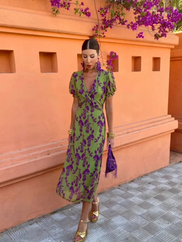 Robe d'été fluide et élégante
