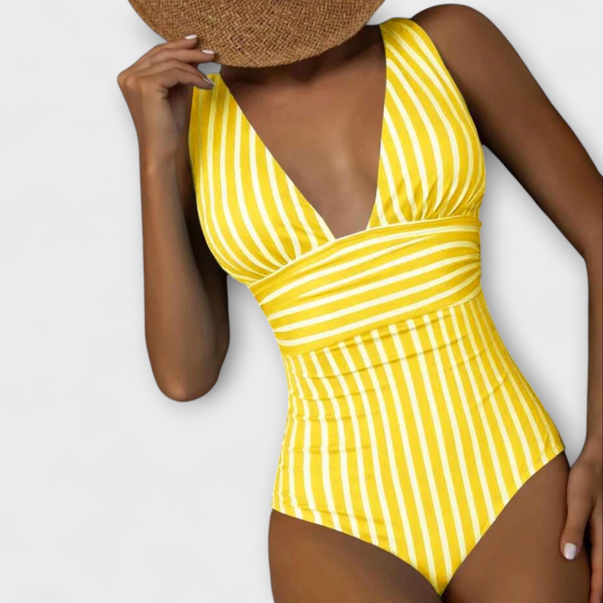Maillot de bain une pièce rayé