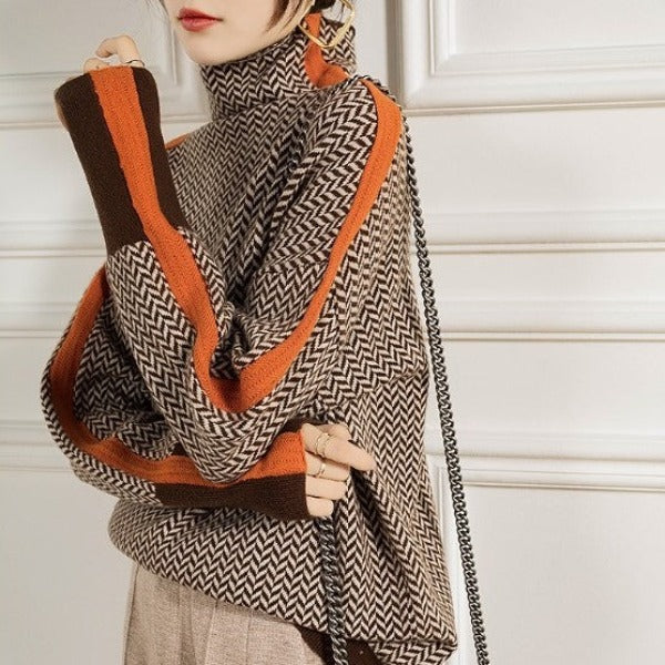 Malou Pull Luxe à Col Montant