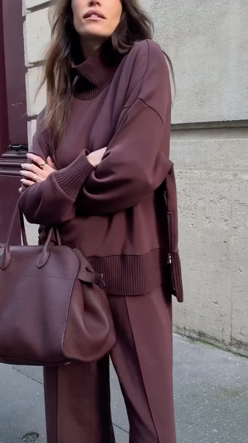 Ensemble tricot élégant et confortable