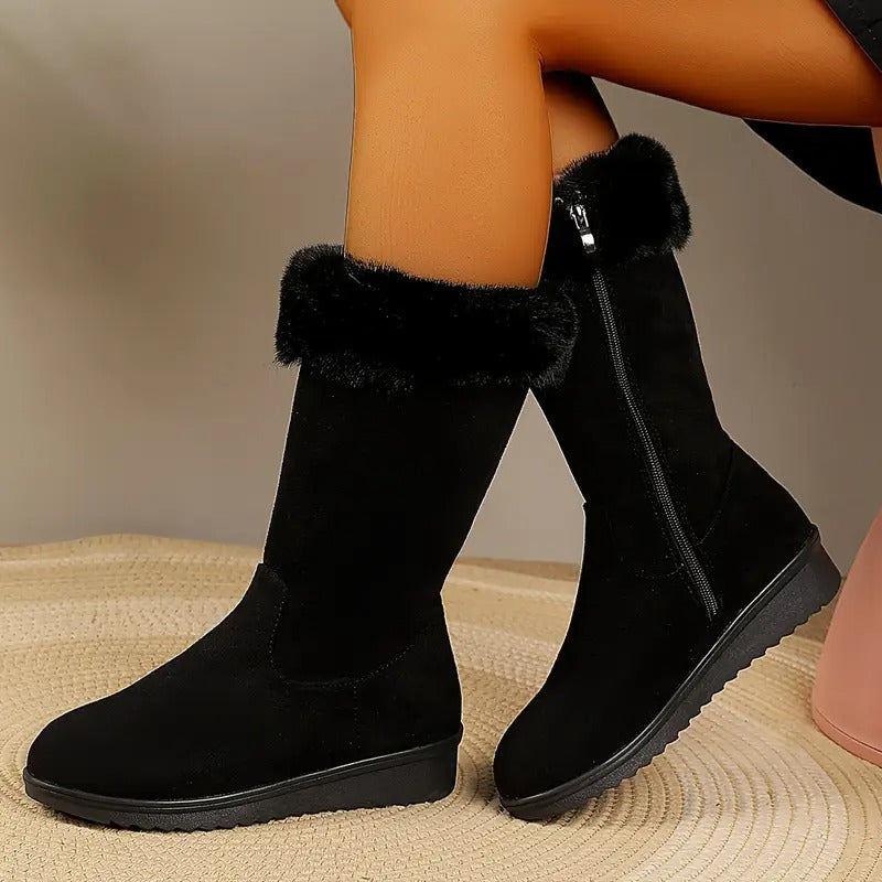 Monalis'' Bottes longues et chaudes pour femme, pour un usage quotidien